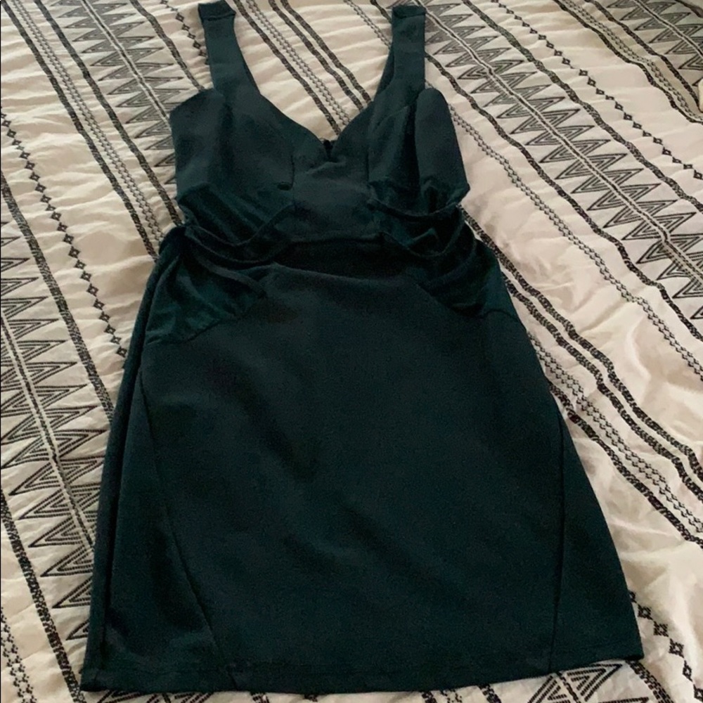 Dark Green Mini Dress